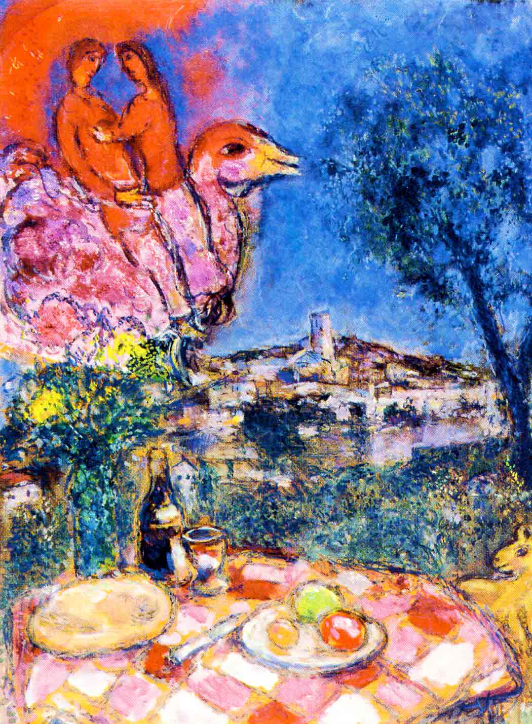 Photo:  Marc Chagall,Laid Table with View of Saint Paul de Vence, 1968